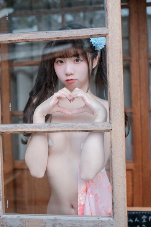   可可小白兔 夏日浴衣 纯欲粉嫩少女 日系和服私房写真第2张图片