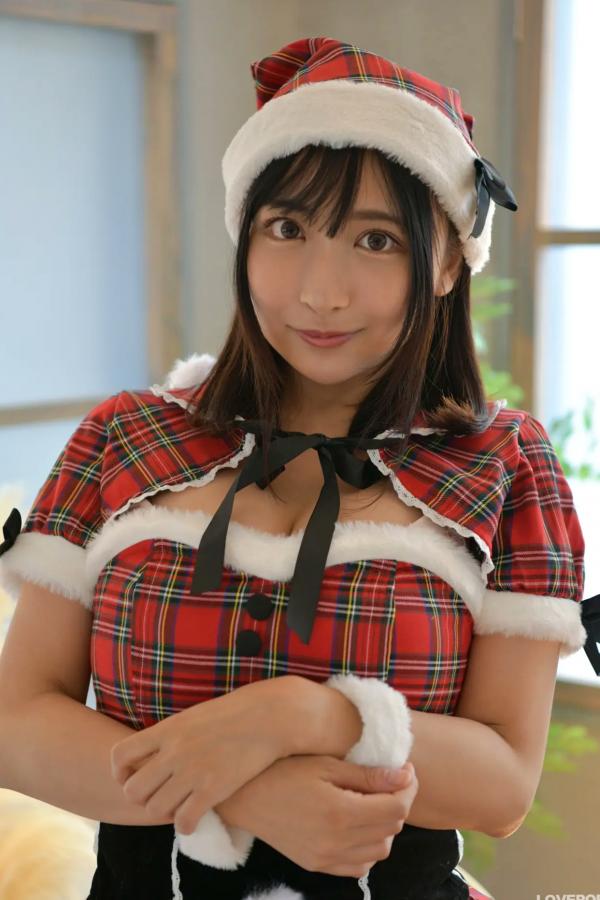 市原薫  [LOVEPOP] Kaoru Ichihara 市原薫 Photoset 03 圣诞格子裙俏皮可爱角色扮演第10张图片