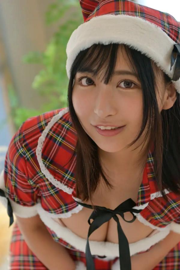 市原薫  [LOVEPOP] Kaoru Ichihara 市原薫 Photoset 03 圣诞格子裙俏皮可爱角色扮演第19张图片