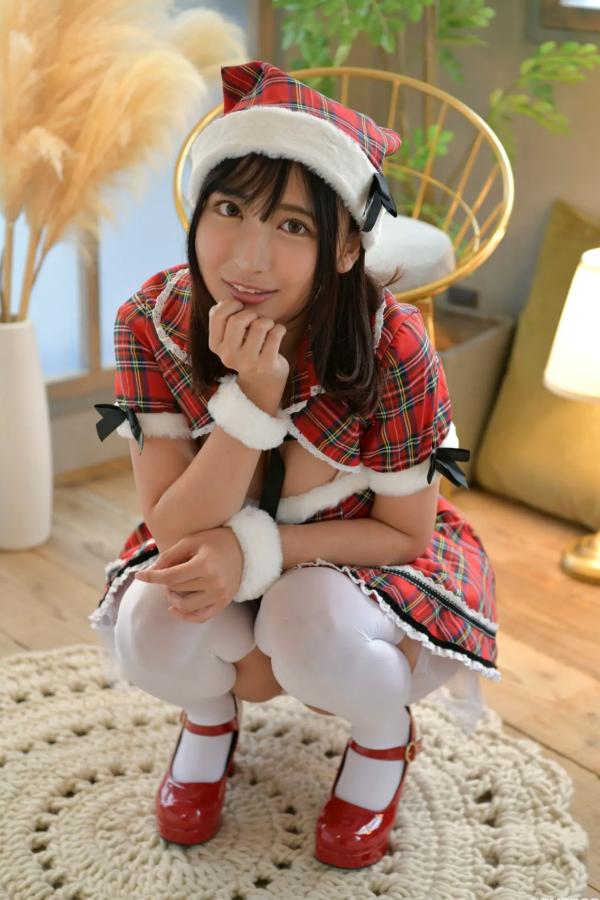 市原薫  [LOVEPOP] Kaoru Ichihara 市原薫 Photoset 03 圣诞格子裙俏皮可爱角色扮演第23张图片