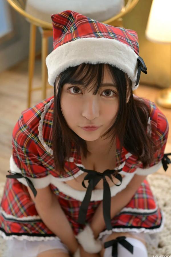 市原薫  [LOVEPOP] Kaoru Ichihara 市原薫 Photoset 03 圣诞格子裙俏皮可爱角色扮演第29张图片