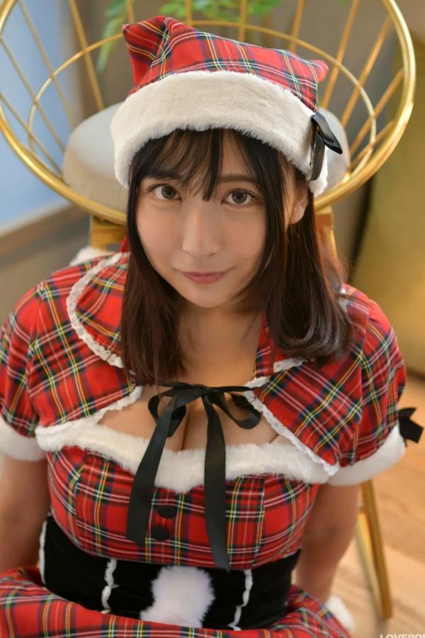 市原薫  [LOVEPOP] Kaoru Ichihara 市原薫 Photoset 03 圣诞格子裙俏皮可爱角色扮演第32张图片