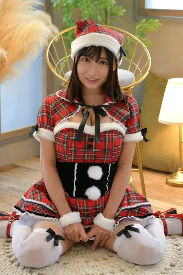 市原薫  [LOVEPOP] Kaoru Ichihara 市原薫 Photoset 03 圣诞格子裙俏皮可爱角色扮演第34张图片