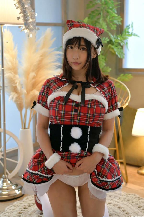 市原薫  [LOVEPOP] Kaoru Ichihara 市原薫 Photoset 03 圣诞格子裙俏皮可爱角色扮演第78张图片