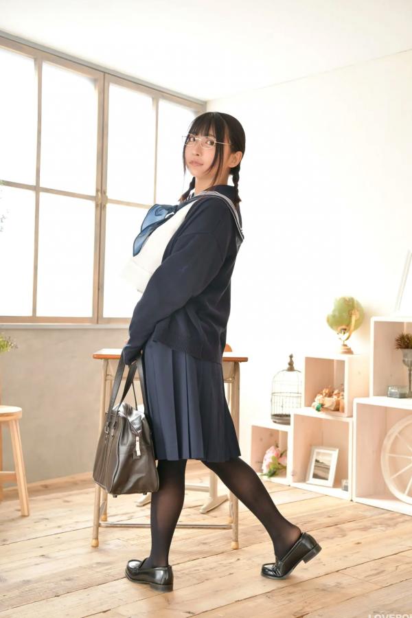 市原薫  [LOVEPOP] Kaoru Ichihara 市原薫 Photoset 01 日本清纯校服黑丝制服写真第13张图片