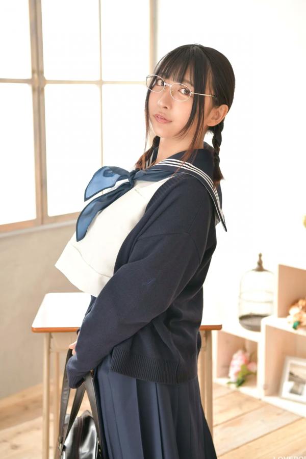 市原薫  [LOVEPOP] Kaoru Ichihara 市原薫 Photoset 01 日本清纯校服黑丝制服写真第14张图片