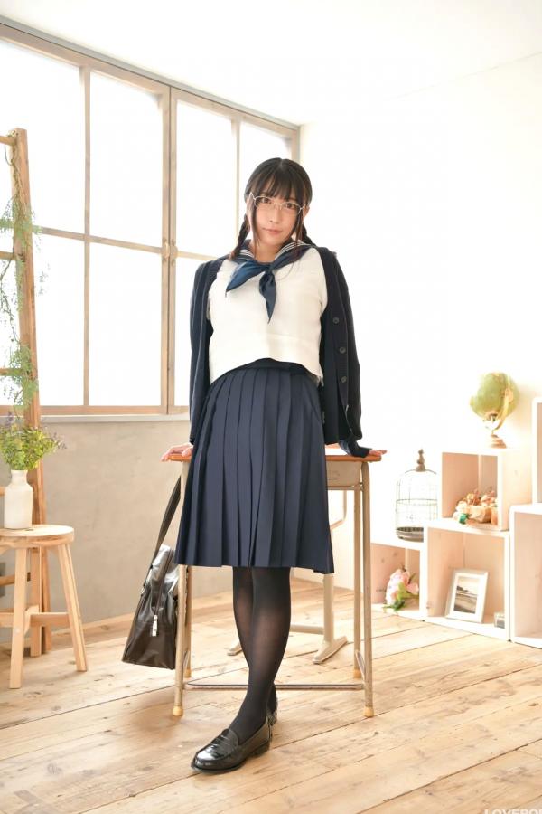 市原薫  [LOVEPOP] Kaoru Ichihara 市原薫 Photoset 01 日本清纯校服黑丝制服写真第18张图片