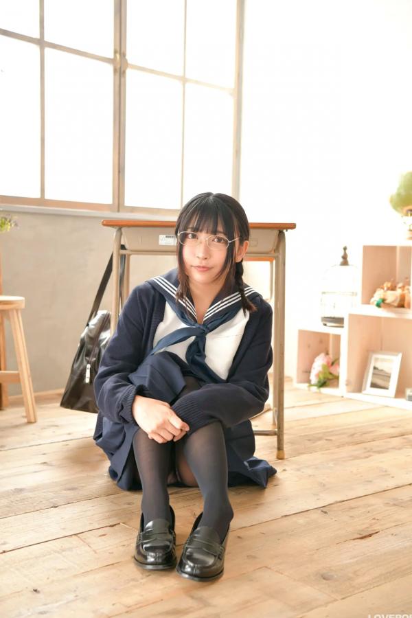 市原薫  [LOVEPOP] Kaoru Ichihara 市原薫 Photoset 01 日本清纯校服黑丝制服写真第30张图片