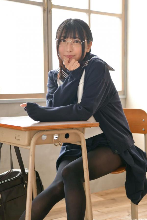 市原薫  [LOVEPOP] Kaoru Ichihara 市原薫 Photoset 01 日本清纯校服黑丝制服写真第55张图片