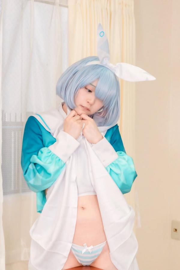   [Cosplay] Salt Melon 塩めろん。- アロナちゃんと秘密の放課後 蔚蓝档案阿罗娜保健室校服性感写真第5张图片