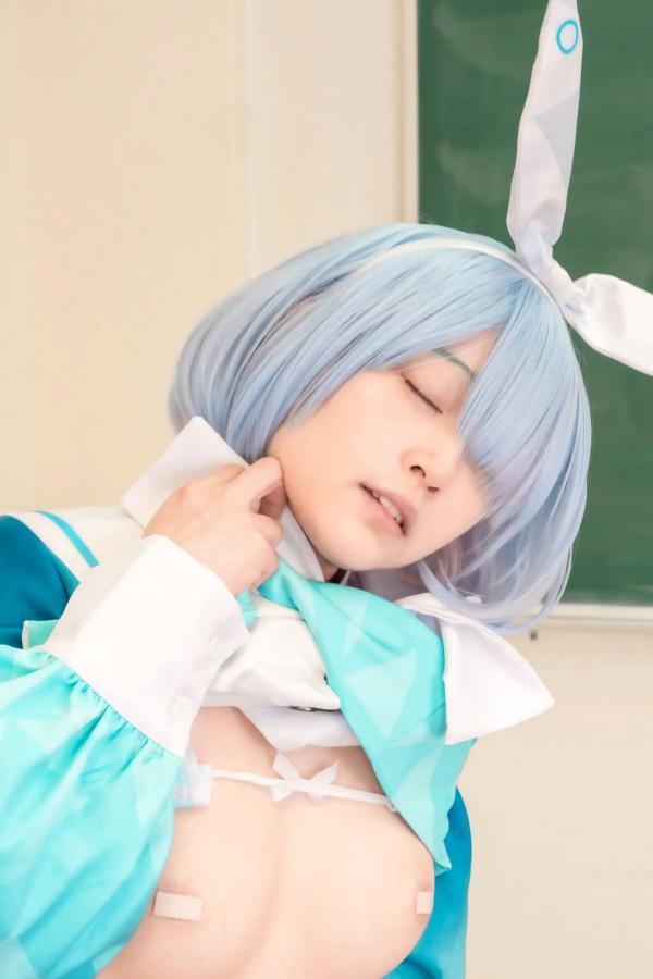   [Cosplay] Salt Melon 塩めろん。- アロナちゃんと秘密の放課後 蔚蓝档案阿罗娜保健室校服性感写真第13张图片