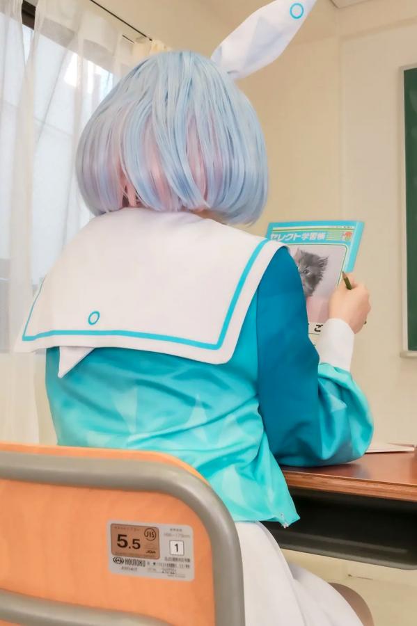   [Cosplay] Salt Melon 塩めろん。- アロナちゃんと秘密の放課後 蔚蓝档案阿罗娜保健室校服性感写真第19张图片