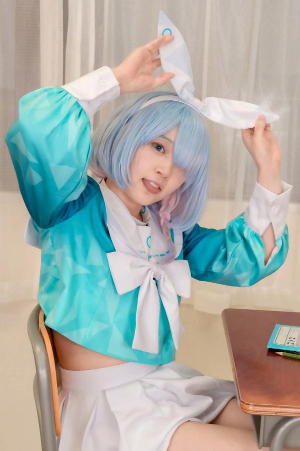   [Cosplay] Salt Melon 塩めろん。- アロナちゃんと秘密の放課後 蔚蓝档案阿罗娜保健室校服性感写真第23张图片