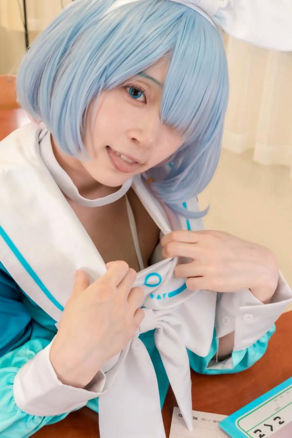   [Cosplay] Salt Melon 塩めろん。- アロナちゃんと秘密の放課後 蔚蓝档案阿罗娜保健室校服性感写真第33张图片