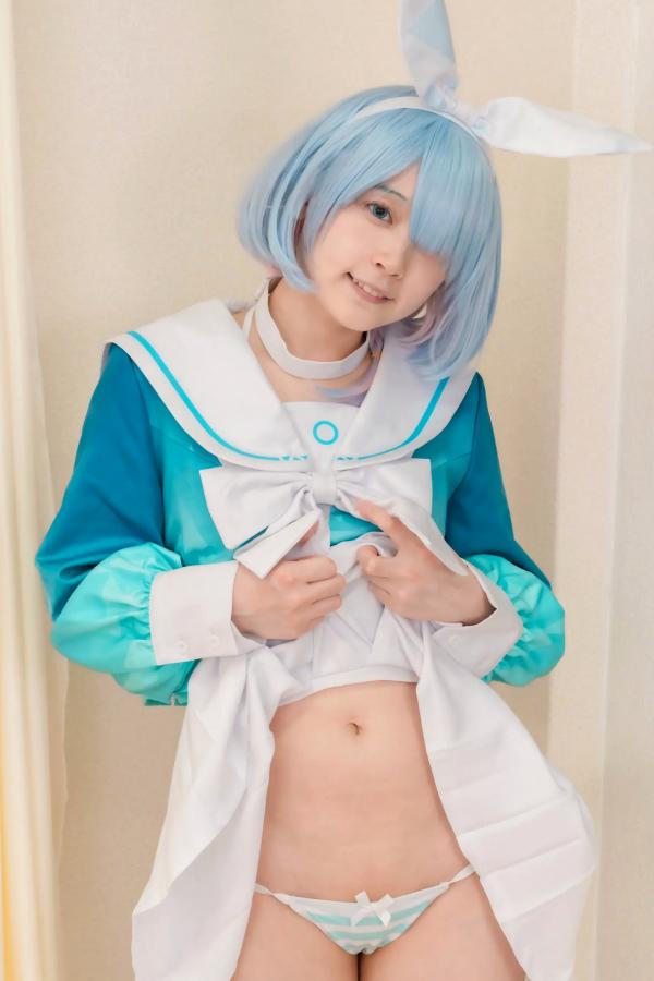   [Cosplay] Salt Melon 塩めろん。- アロナちゃんと秘密の放課後 蔚蓝档案阿罗娜保健室校服性感写真第34张图片