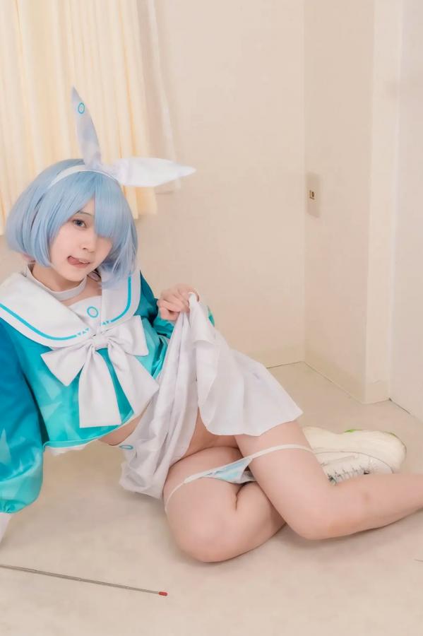   [Cosplay] Salt Melon 塩めろん。- アロナちゃんと秘密の放課後 蔚蓝档案阿罗娜保健室校服性感写真第84张图片