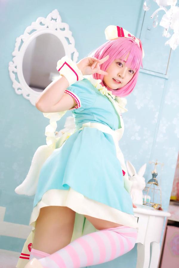   [Cosplay] Salt Melon 塩めろん。- さま、脱いだら人気が出るって本当ですか？！ 粉发萌妹性感私房写真第5张图片
