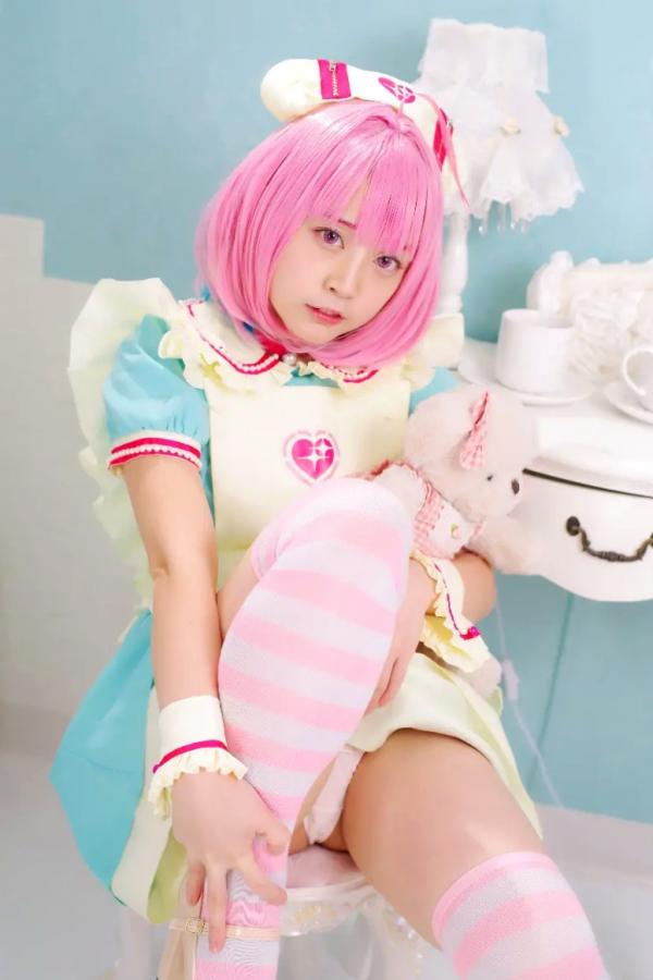   [Cosplay] Salt Melon 塩めろん。- さま、脱いだら人気が出るって本当ですか？！ 粉发萌妹性感私房写真第34张图片