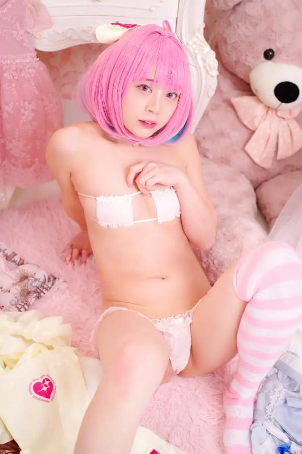   [Cosplay] Salt Melon 塩めろん。- さま、脱いだら人気が出るって本当ですか？！ 粉发萌妹性感私房写真第90张图片