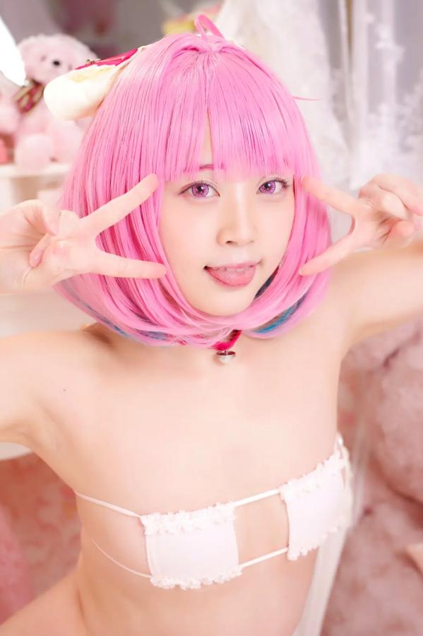   [Cosplay] Salt Melon 塩めろん。- さま、脱いだら人気が出るって本当ですか？！ 粉发萌妹性感私房写真第98张图片