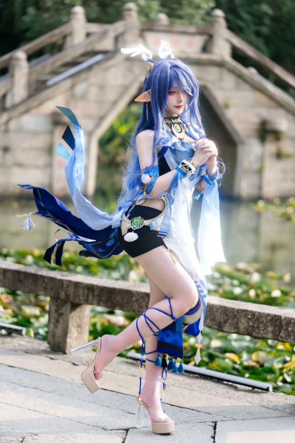   是夙卿呀 - 菈乌玛 户外唯美Cosplay写真 精灵女神气质大片第1张图片