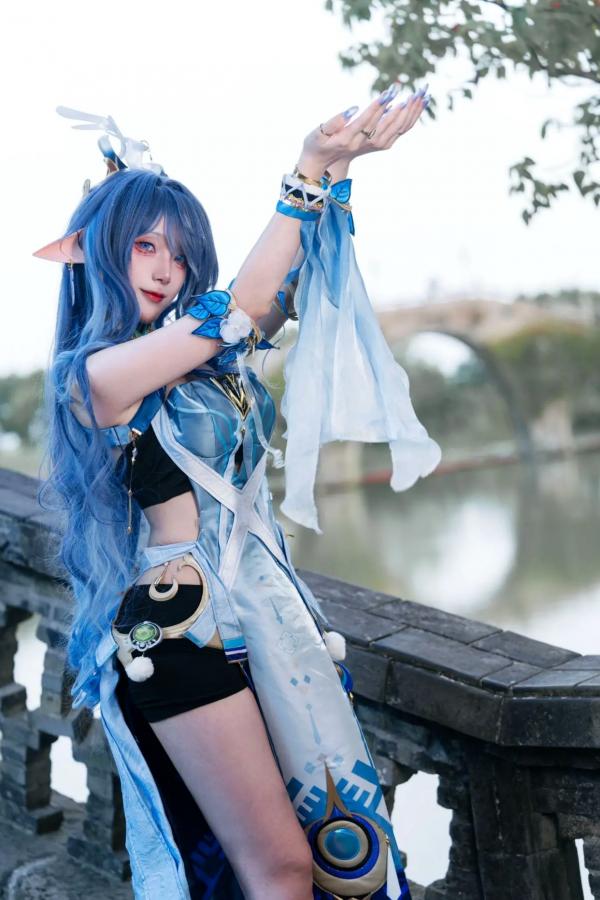   是夙卿呀 - 菈乌玛 户外唯美Cosplay写真 精灵女神气质大片第2张图片