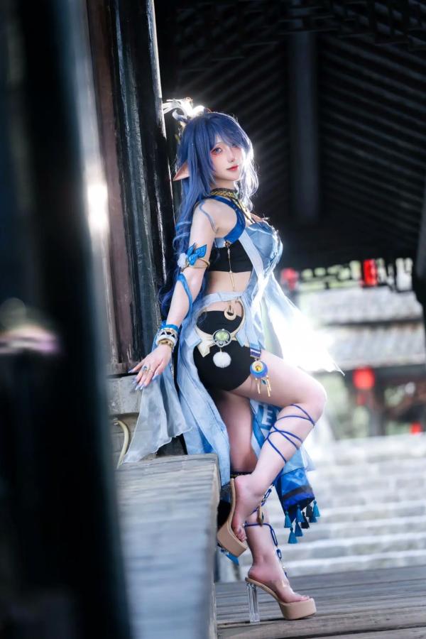   是夙卿呀 - 菈乌玛 户外唯美Cosplay写真 精灵女神气质大片第4张图片