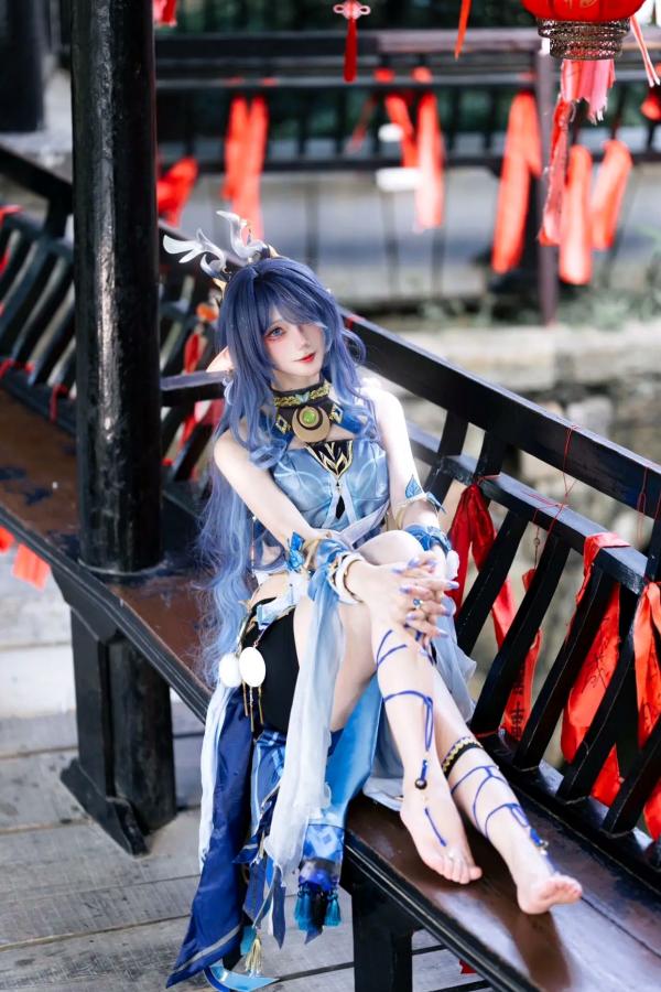   是夙卿呀 - 菈乌玛 户外唯美Cosplay写真 精灵女神气质大片第5张图片