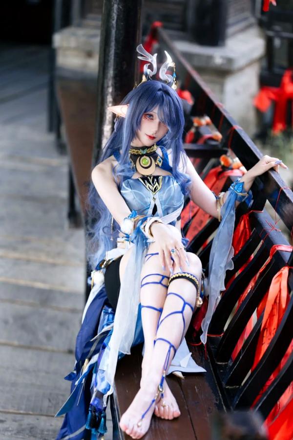   是夙卿呀 - 菈乌玛 户外唯美Cosplay写真 精灵女神气质大片第6张图片