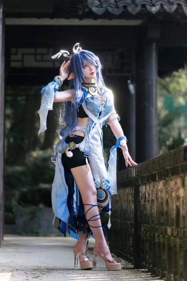   是夙卿呀 - 菈乌玛 户外唯美Cosplay写真 精灵女神气质大片第8张图片