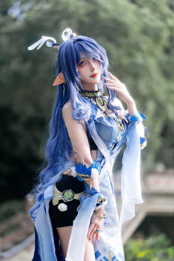   是夙卿呀 - 菈乌玛 户外唯美Cosplay写真 精灵女神气质大片第9张图片