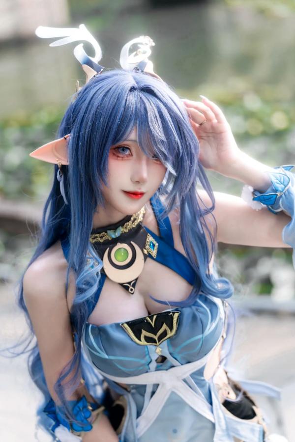   是夙卿呀 - 菈乌玛 户外唯美Cosplay写真 精灵女神气质大片第11张图片