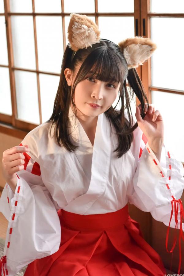   [LOVEPOP] 水那しおね Shione Mizuna Photoset 07 日系和风兽耳巫女Cosplay清纯写真第2张图片