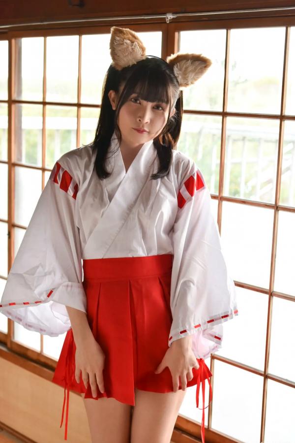   [LOVEPOP] 水那しおね Shione Mizuna Photoset 07 日系和风兽耳巫女Cosplay清纯写真第6张图片