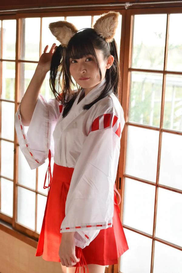  [LOVEPOP] 水那しおね Shione Mizuna Photoset 07 日系和风兽耳巫女Cosplay清纯写真第9张图片