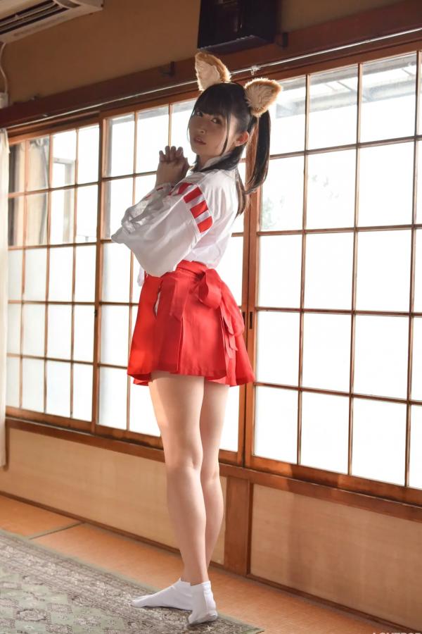   [LOVEPOP] 水那しおね Shione Mizuna Photoset 07 日系和风兽耳巫女Cosplay清纯写真第11张图片