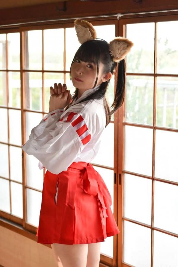   [LOVEPOP] 水那しおね Shione Mizuna Photoset 07 日系和风兽耳巫女Cosplay清纯写真第12张图片