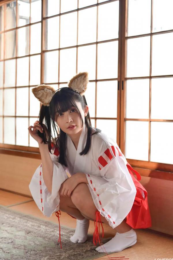   [LOVEPOP] 水那しおね Shione Mizuna Photoset 07 日系和风兽耳巫女Cosplay清纯写真第17张图片