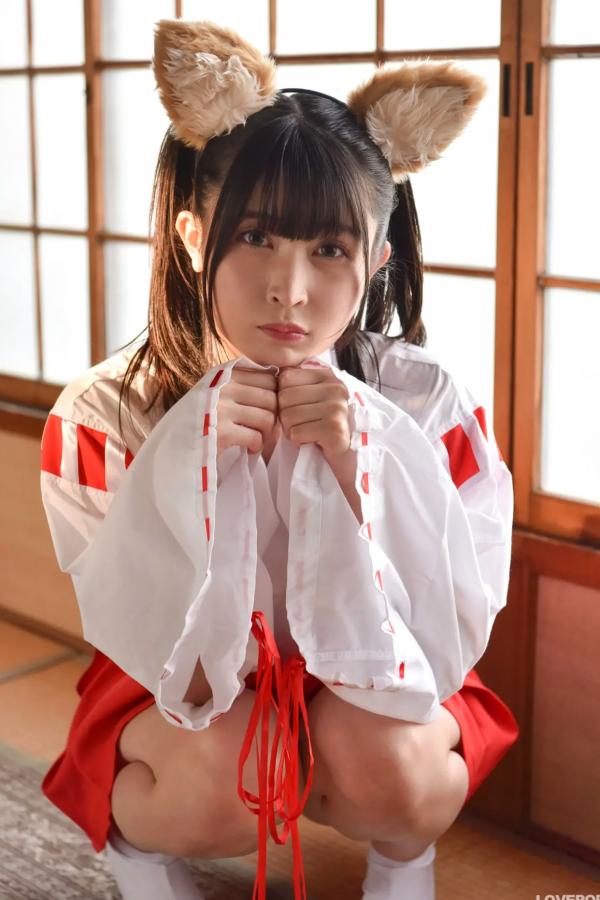   [LOVEPOP] 水那しおね Shione Mizuna Photoset 07 日系和风兽耳巫女Cosplay清纯写真第21张图片