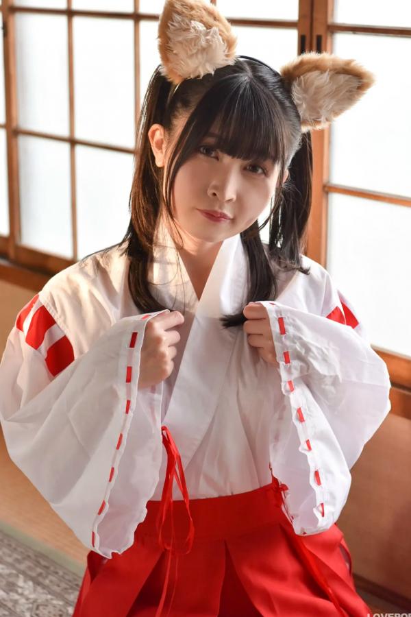   [LOVEPOP] 水那しおね Shione Mizuna Photoset 07 日系和风兽耳巫女Cosplay清纯写真第26张图片
