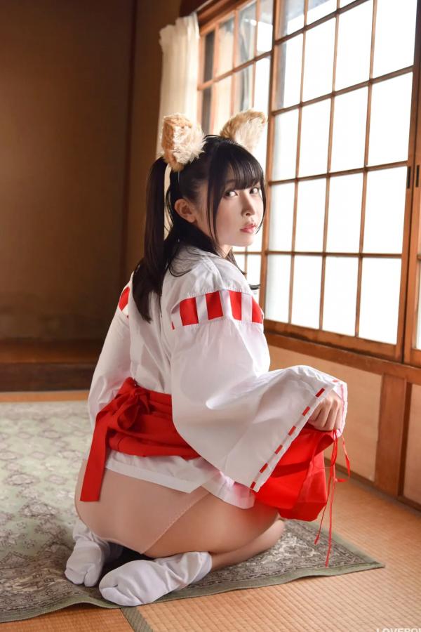  [LOVEPOP] 水那しおね Shione Mizuna Photoset 07 日系和风兽耳巫女Cosplay清纯写真第40张图片