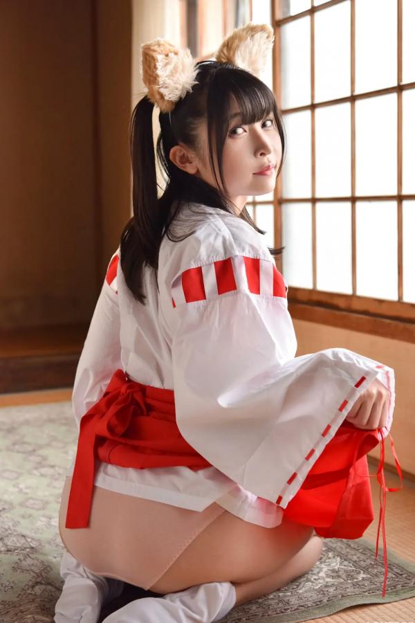   [LOVEPOP] 水那しおね Shione Mizuna Photoset 07 日系和风兽耳巫女Cosplay清纯写真第41张图片