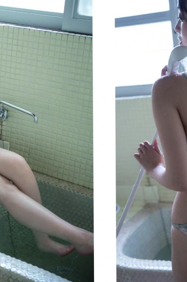   蓬莱舞 - 無垢な誘惑 日系和服私房与浴室湿身性感内衣写真第5张图片