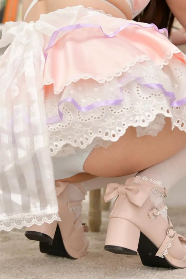    《[LOVEPOP] Momoha Mizuse 水瀬百々羽 Photoset 02》粉色女仆装萌系角色扮演私房写真第27张图片