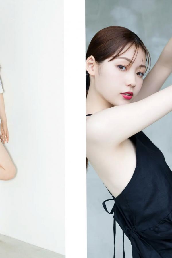    中村里帆《Attention, please》黑色露背长裙优雅写真 清新清纯气质女神第14张图片