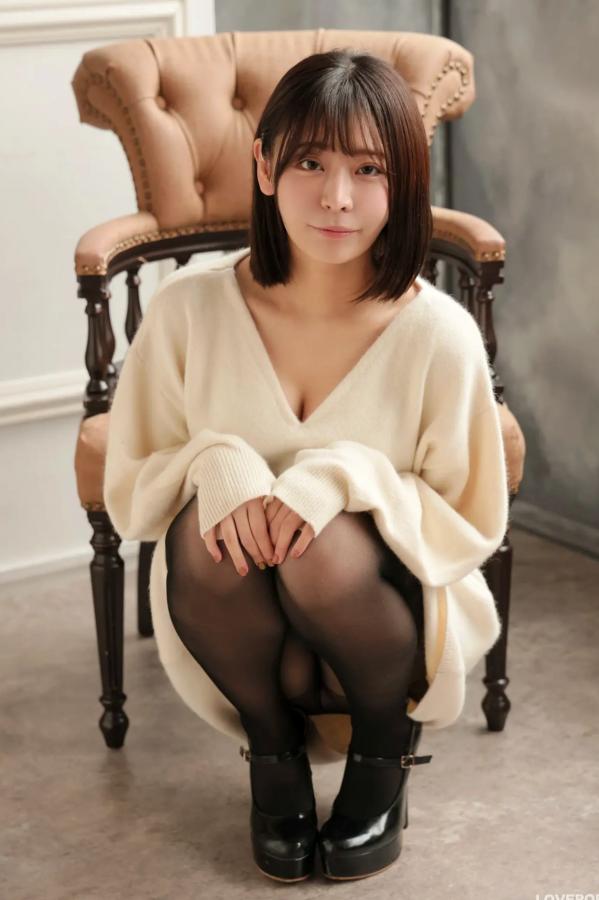   [LOVEPOP] Yui Kohinata 小日向結衣 Photoset 01 暖系毛衣搭配魅惑黑丝美腿私房写真第18张图片