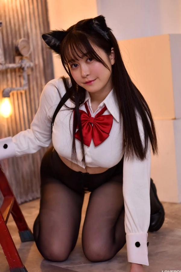   [LOVEPOP] Shizuna Ito 伊藤しずな Photoset 03 猫耳黑丝性感制服写真第34张图片
