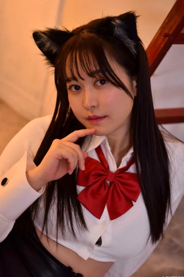   [LOVEPOP] Shizuna Ito 伊藤しずな Photoset 03 猫耳黑丝性感制服写真第67张图片
