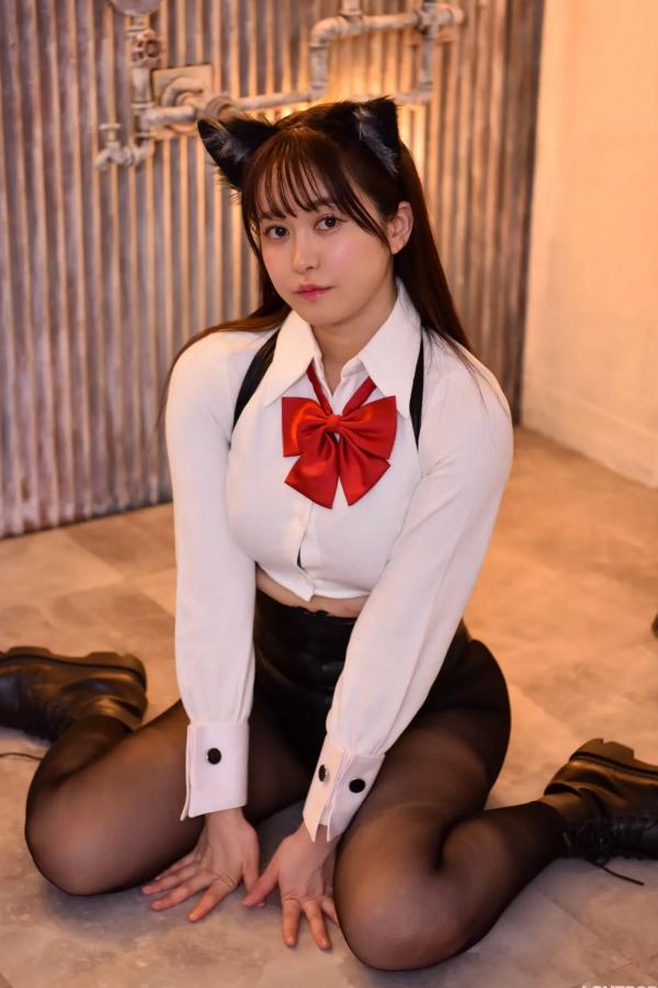   [LOVEPOP] Shizuna Ito 伊藤しずな Photoset 03 猫耳黑丝性感制服写真第69张图片