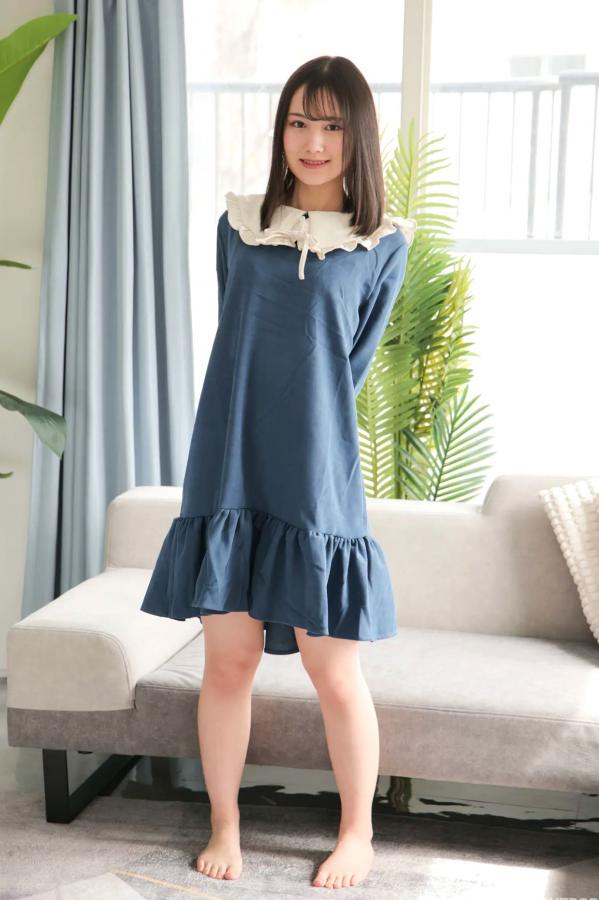   [LOVEPOP] Maki Chiba 千葉まき Photoset 03 居家清纯私房写真 蓝裙俏皮性感美腿第9张图片